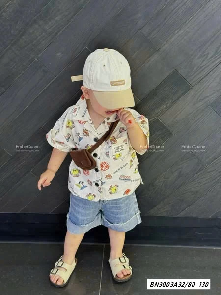 SHORT JEANS GẤP GẤU ADBABY