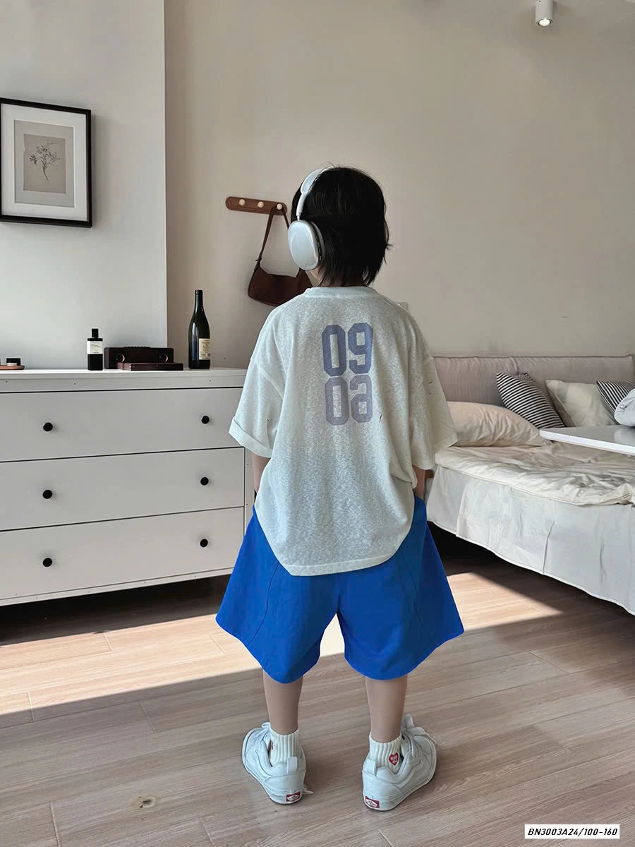 ÁO XÁM MIX SHORT XANH COBAN