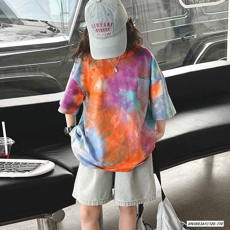 ÁO THUN LOANG MIX SHORT JEANS SZ ĐẠI