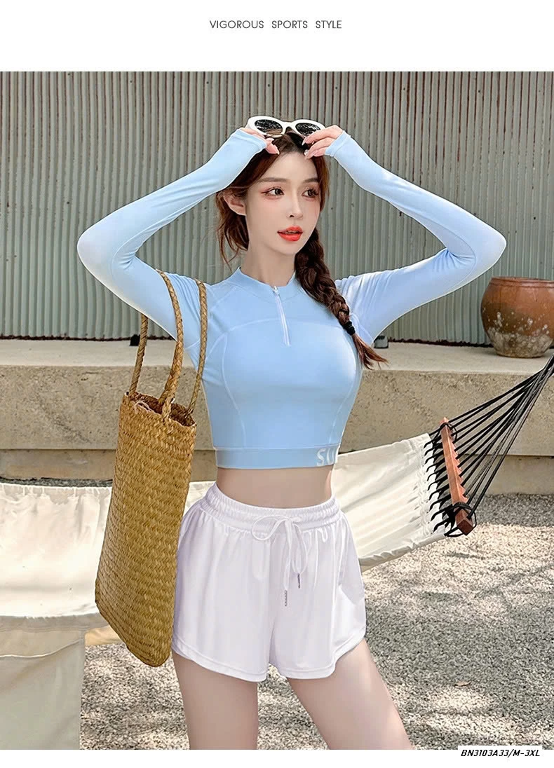 BỘ BƠI 2 MẢNH DÀI TAY NỮ YOUYOU