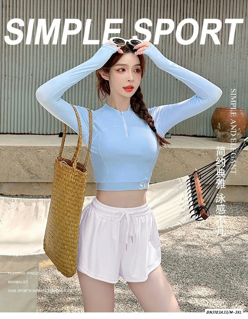 BỘ BƠI 2 MẢNH DÀI TAY NỮ YOUYOU