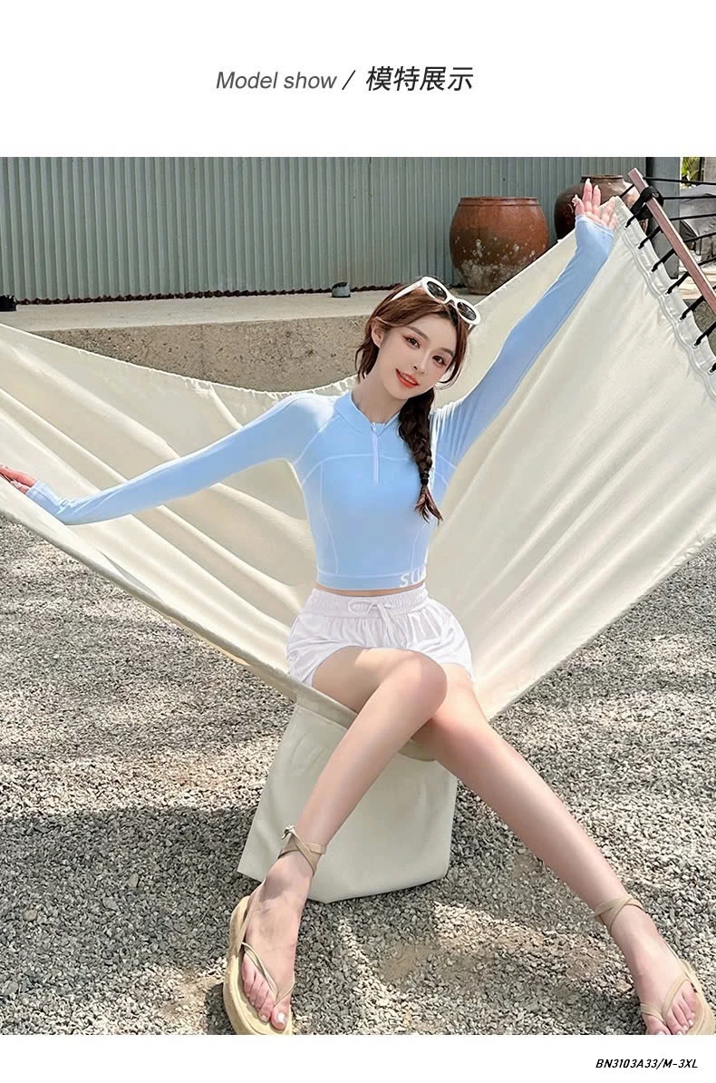 BỘ BƠI 2 MẢNH DÀI TAY NỮ YOUYOU