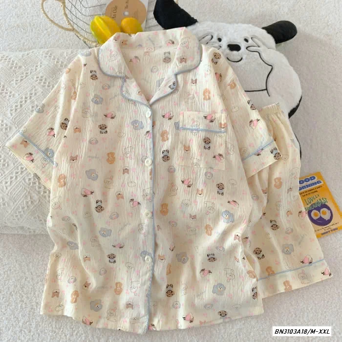 BST PIZAMA CỘC TAY DỄ THƯƠNG