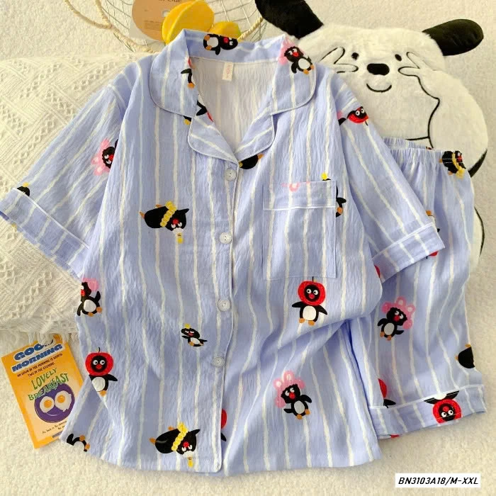 BST PIZAMA CỘC TAY DỄ THƯƠNG