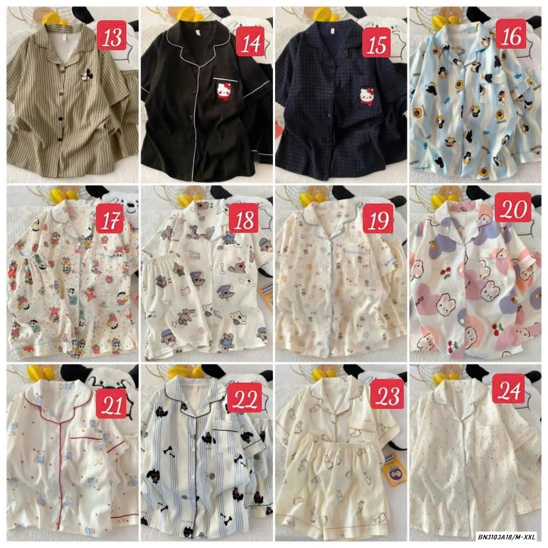 BST PIZAMA CỘC TAY DỄ THƯƠNG