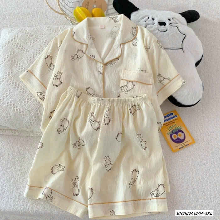 BST PIZAMA CỘC TAY DỄ THƯƠNG