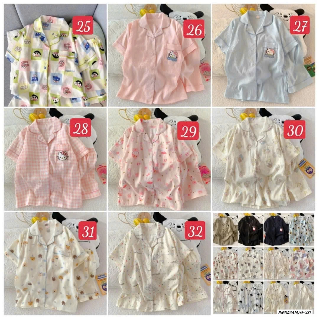 BST PIZAMA CỘC TAY DỄ THƯƠNG