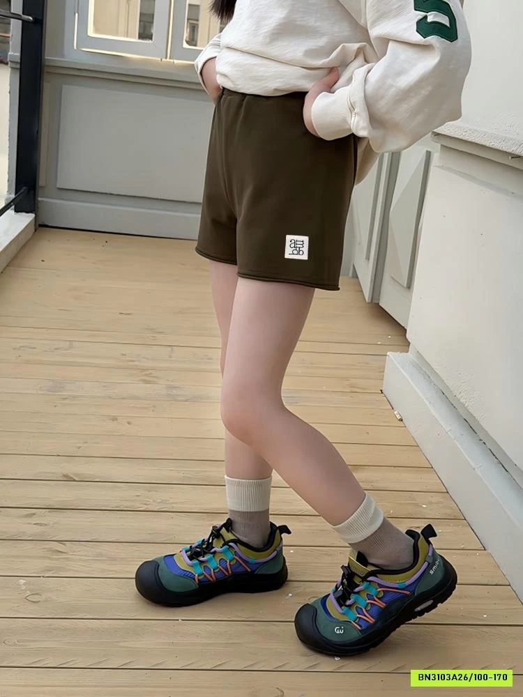 SHORT COTTON CẠP CAO KHÔNG VIỀN 26A053 AMBB