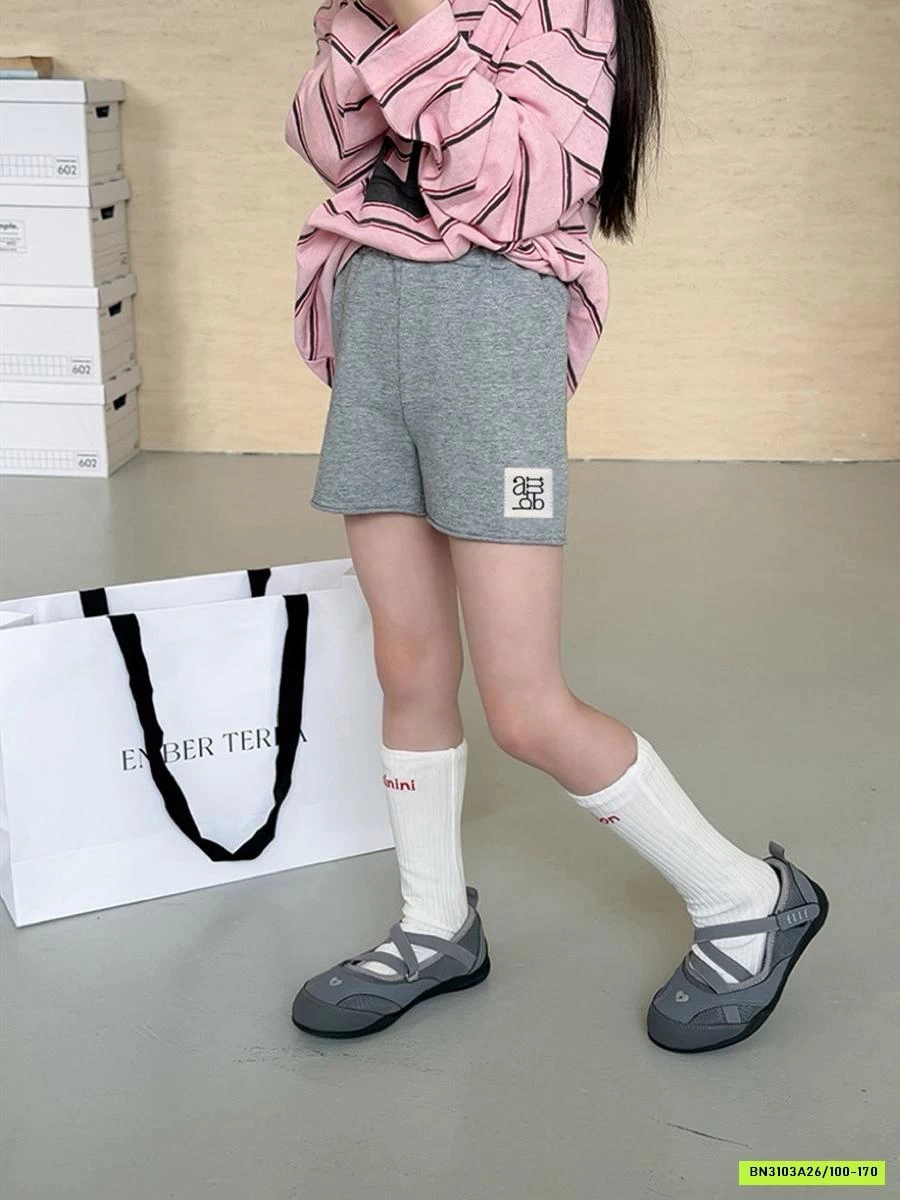 SHORT COTTON CẠP CAO KHÔNG VIỀN 26A053 AMBB