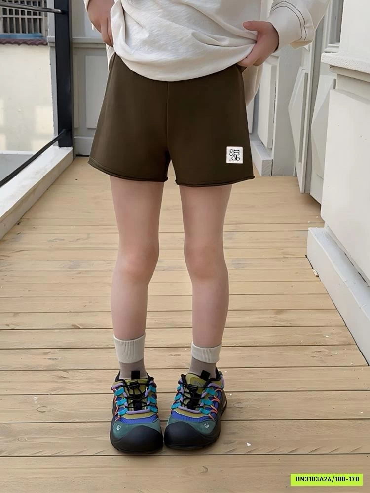 SHORT COTTON CẠP CAO KHÔNG VIỀN 26A053 AMBB