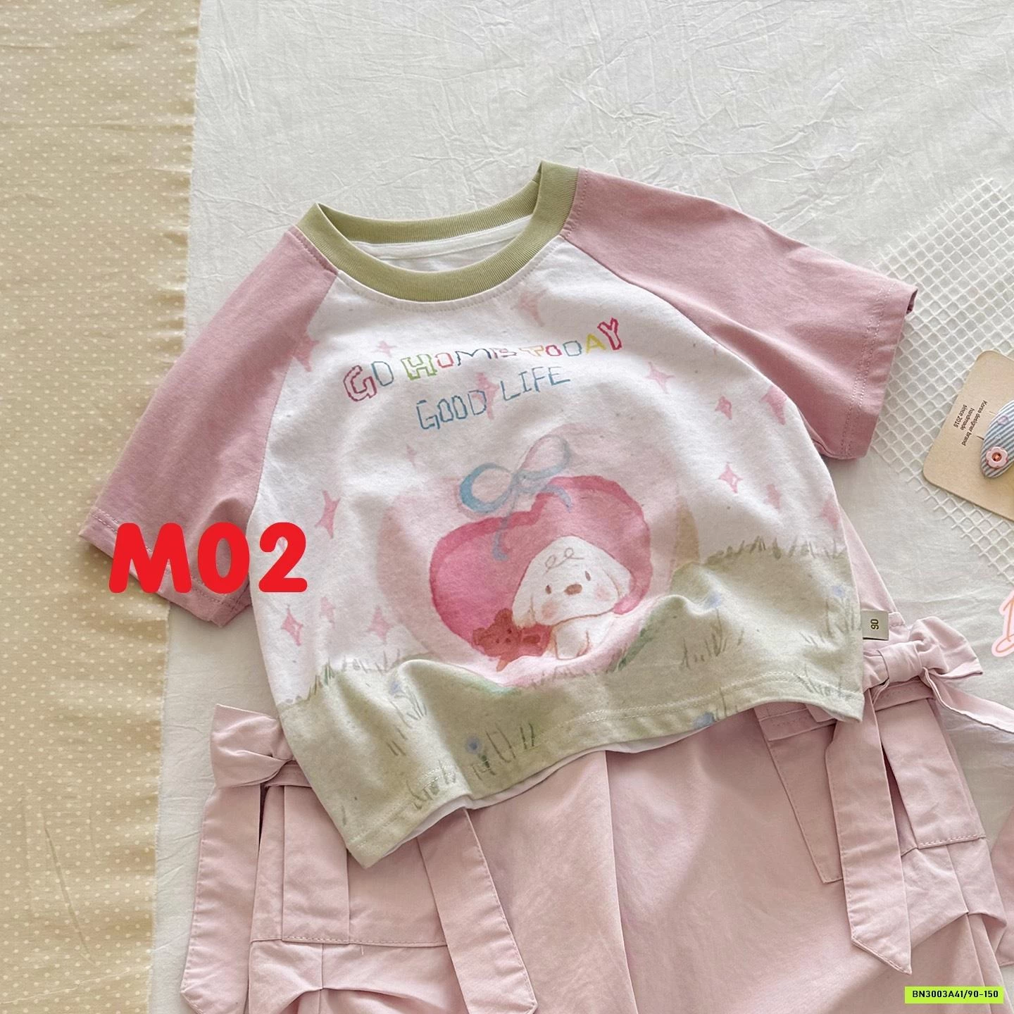 ÁO KUTE MIX LEGGING KẺ HONEY