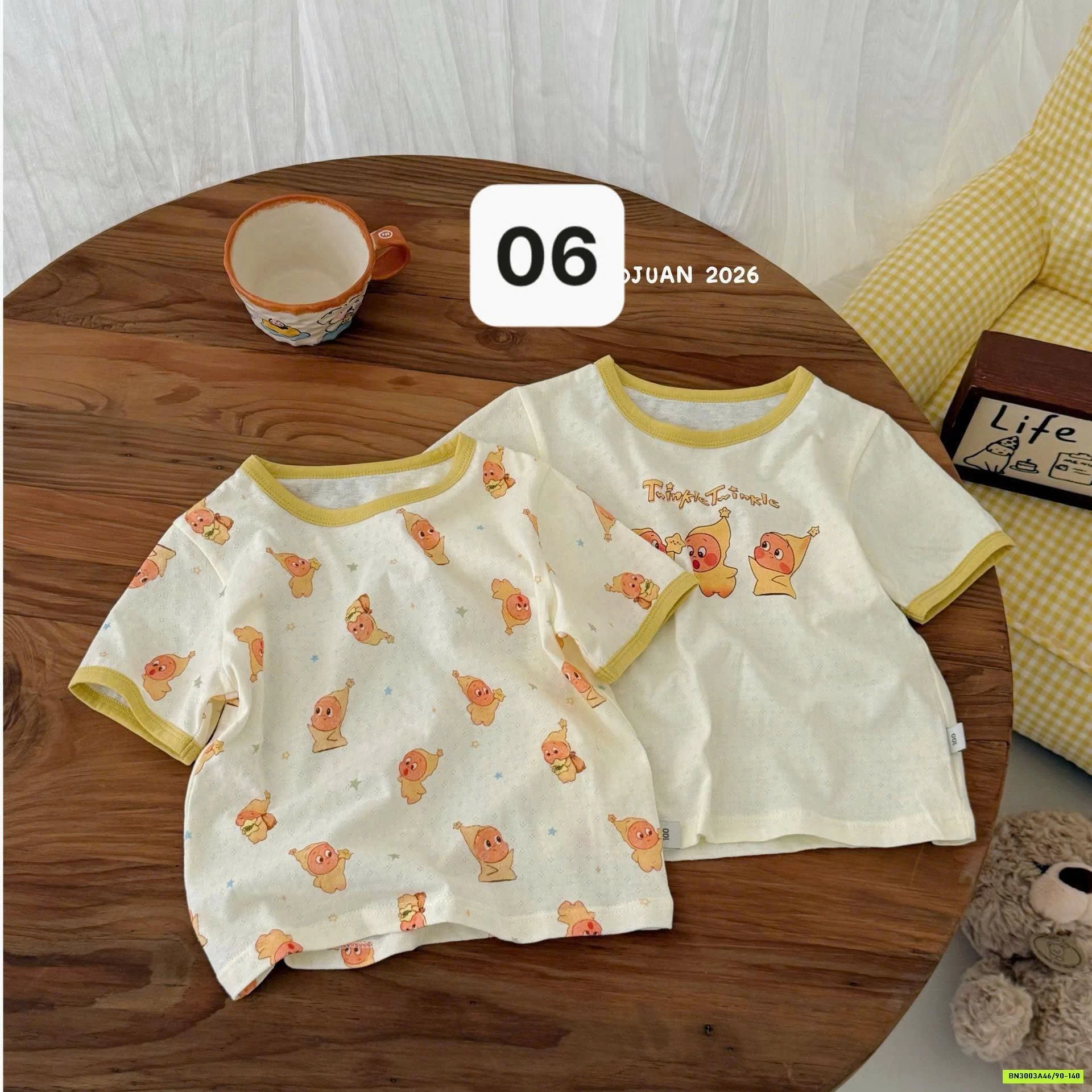 SÉT 2 ÁO COTTON GIẤY DỄ THƯƠNG