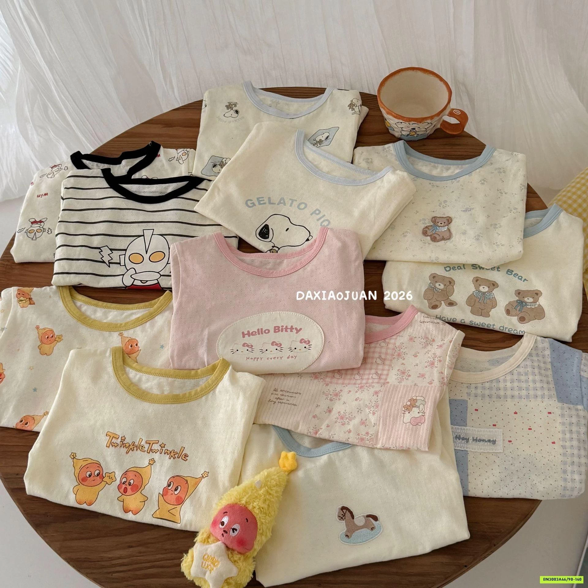 SÉT 2 ÁO COTTON GIẤY DỄ THƯƠNG