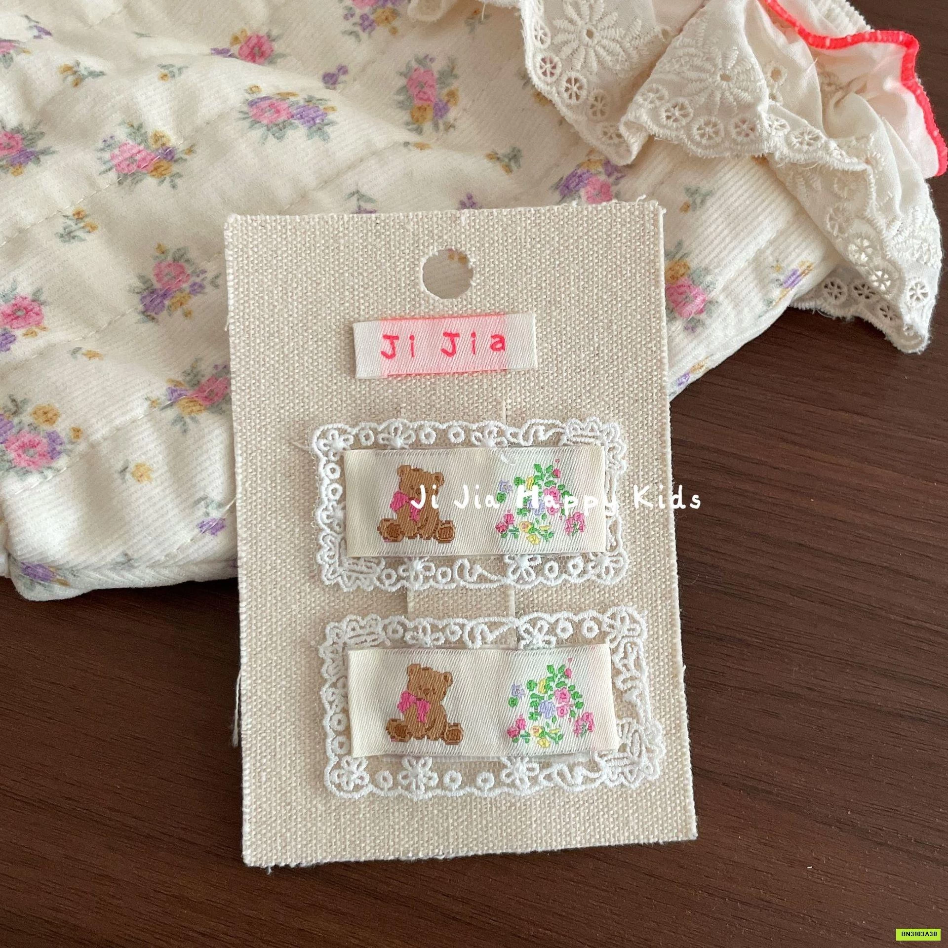 SÉT 2 KẸP TÓC VẢI TIỂU THƯ HÀN QUỐC