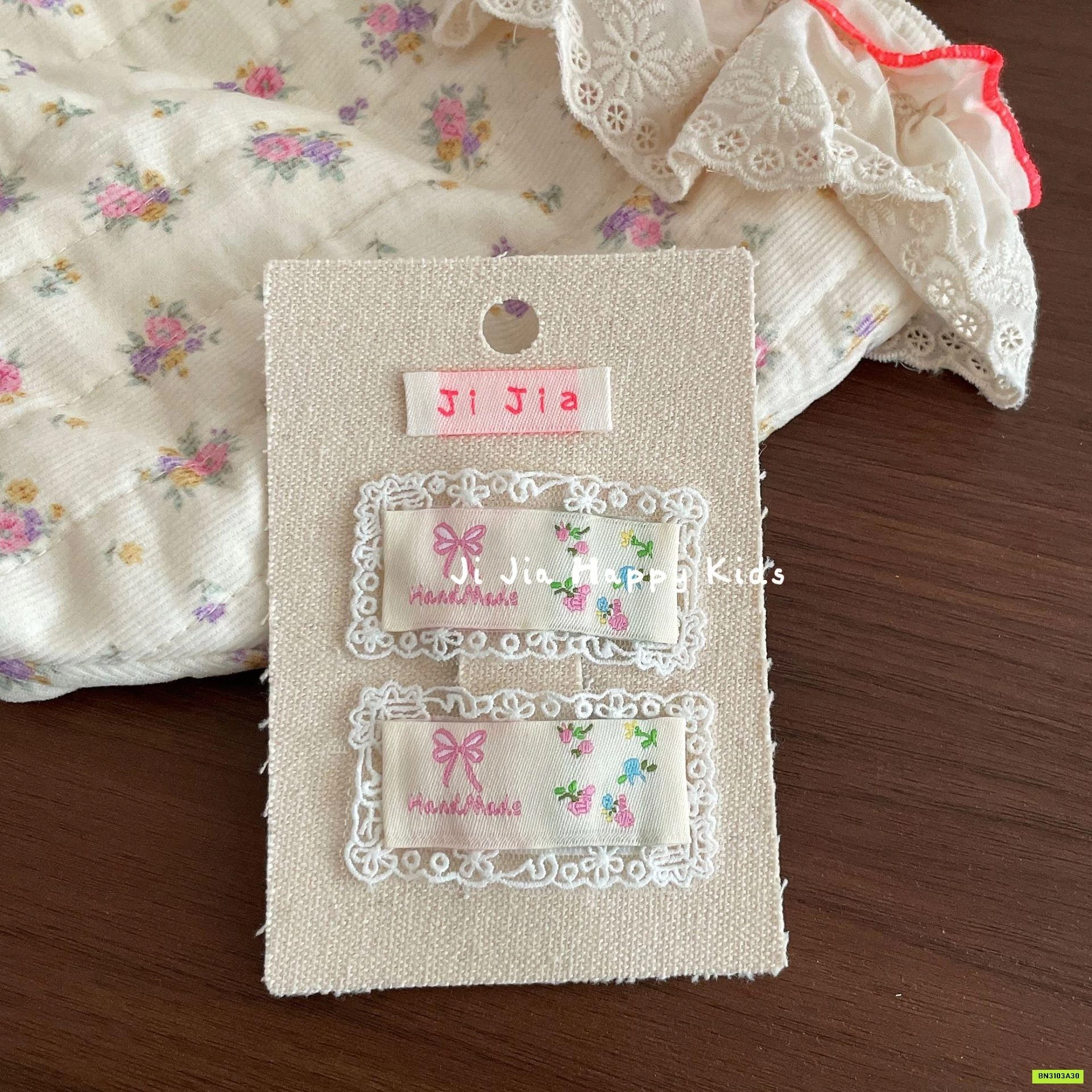 SÉT 2 KẸP TÓC VẢI TIỂU THƯ HÀN QUỐC