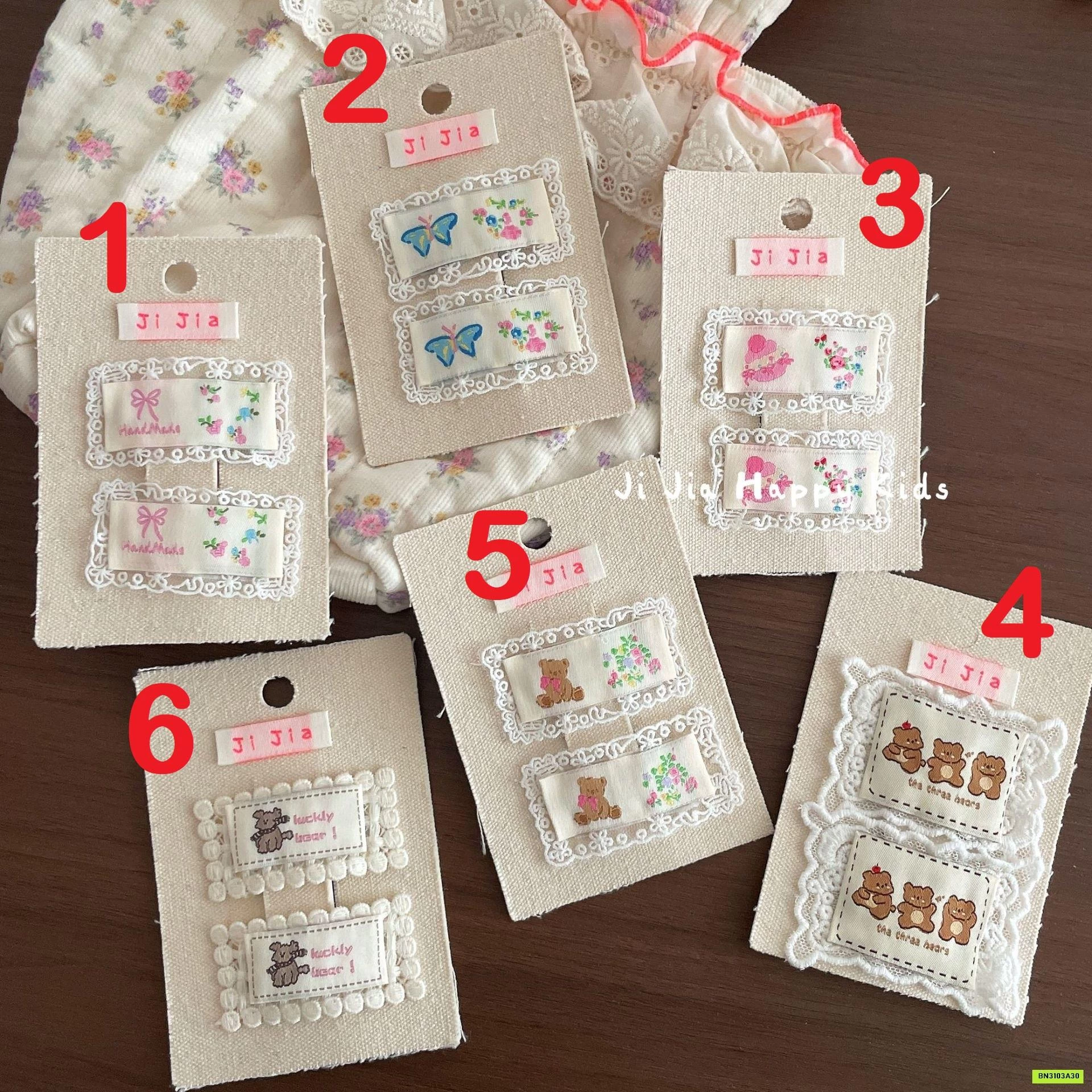 SÉT 2 KẸP TÓC VẢI TIỂU THƯ HÀN QUỐC