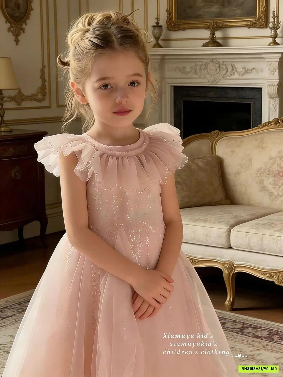 ĐẦM VOAN HỒNG PASTEL