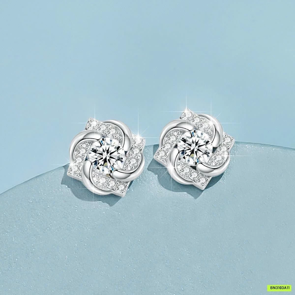 SET 5 ĐÔI HOA TAI BẠC AGOVSKI