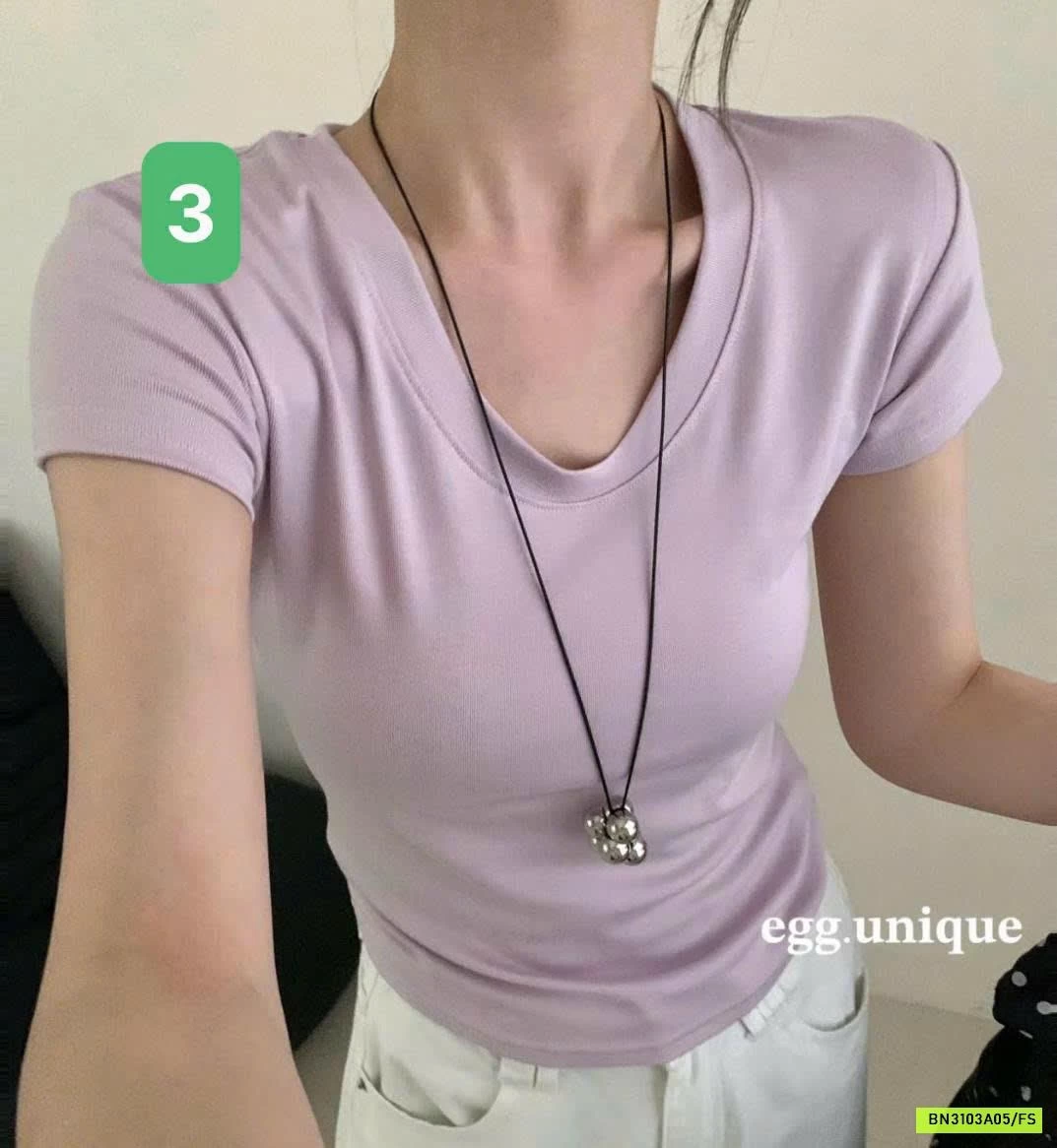 ÁO CỘC TAY NỮ EGG