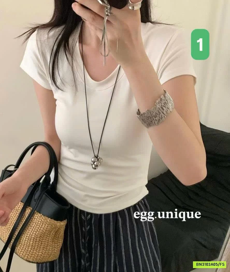 ÁO CỘC TAY NỮ EGG