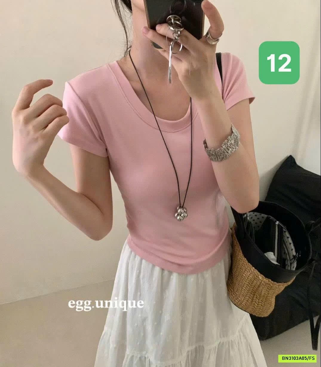 ÁO CỘC TAY NỮ EGG