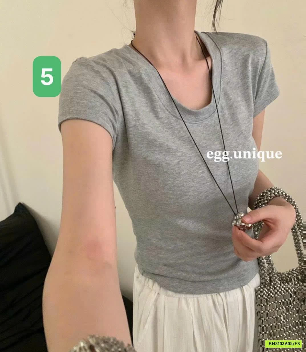 ÁO CỘC TAY NỮ EGG