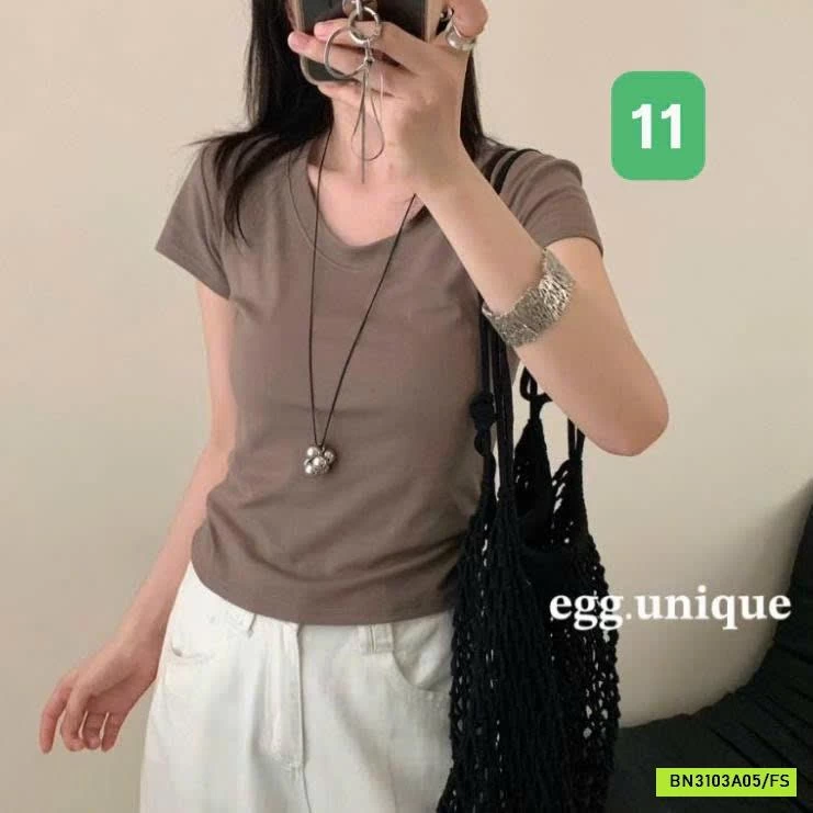 ÁO CỘC TAY NỮ EGG