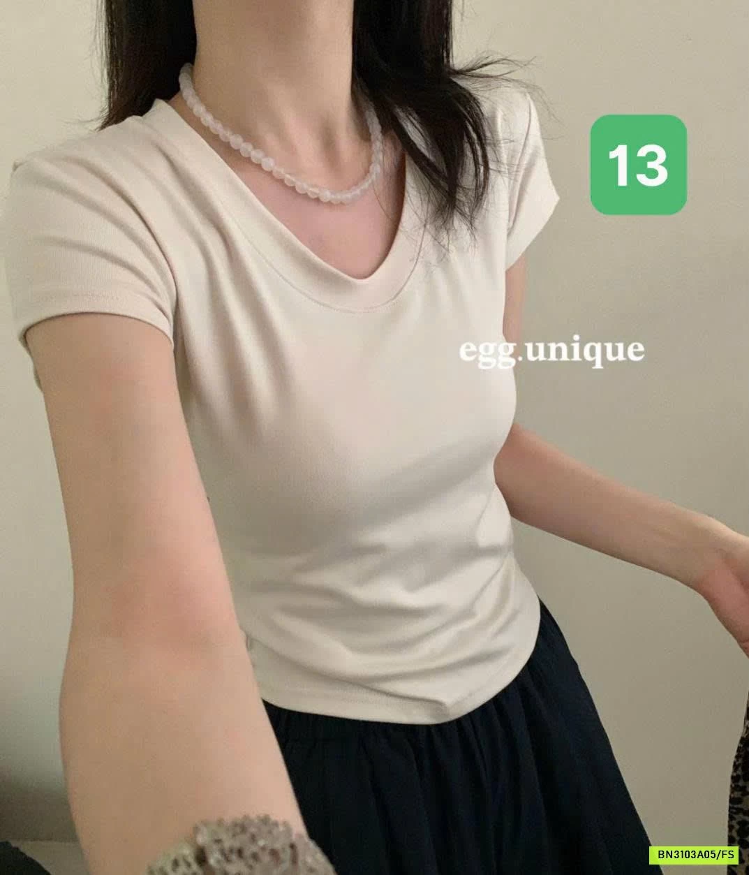 ÁO CỘC TAY NỮ EGG