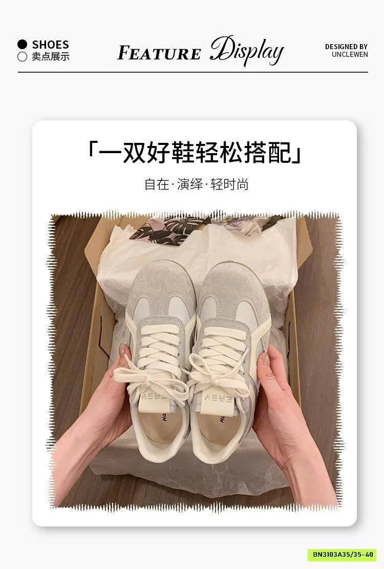 GIÀY BỆT PHỐI DA LỘN PASTEL