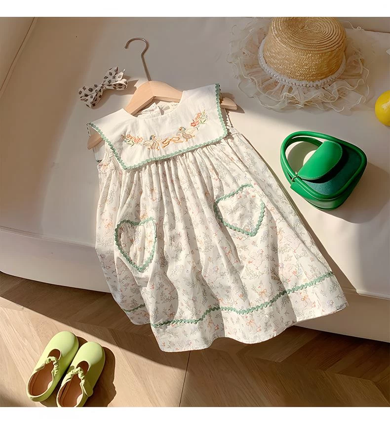 ĐẦM SÁT NÁCH HOA NHÍ THÊU TỈ MỈ DUDU