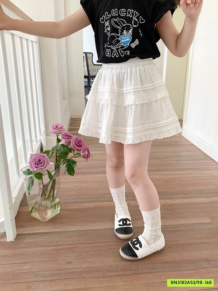 CHÂN VÁY TRẮNG J014 AMBB