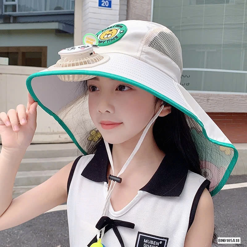 MŨ BÈO TÁN RỘNG KÈM QUẠT