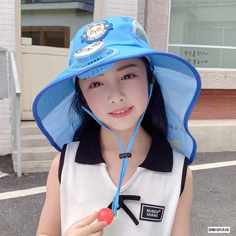 MŨ BÈO TÁN RỘNG KÈM QUẠT