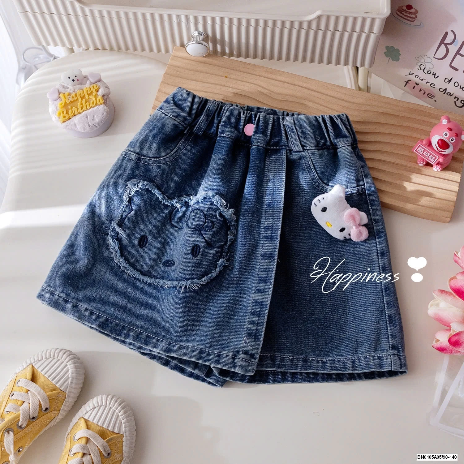 SHORT JEANS GIẢ VÁY KITTY