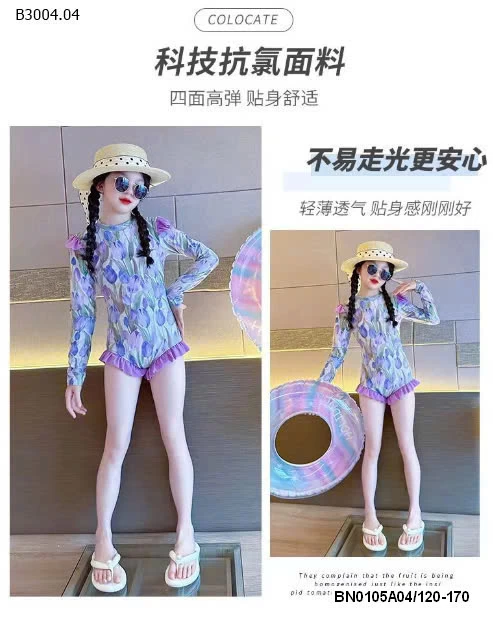 BỘ BƠI LIỀN THÂN DÀI TAY CHO BG