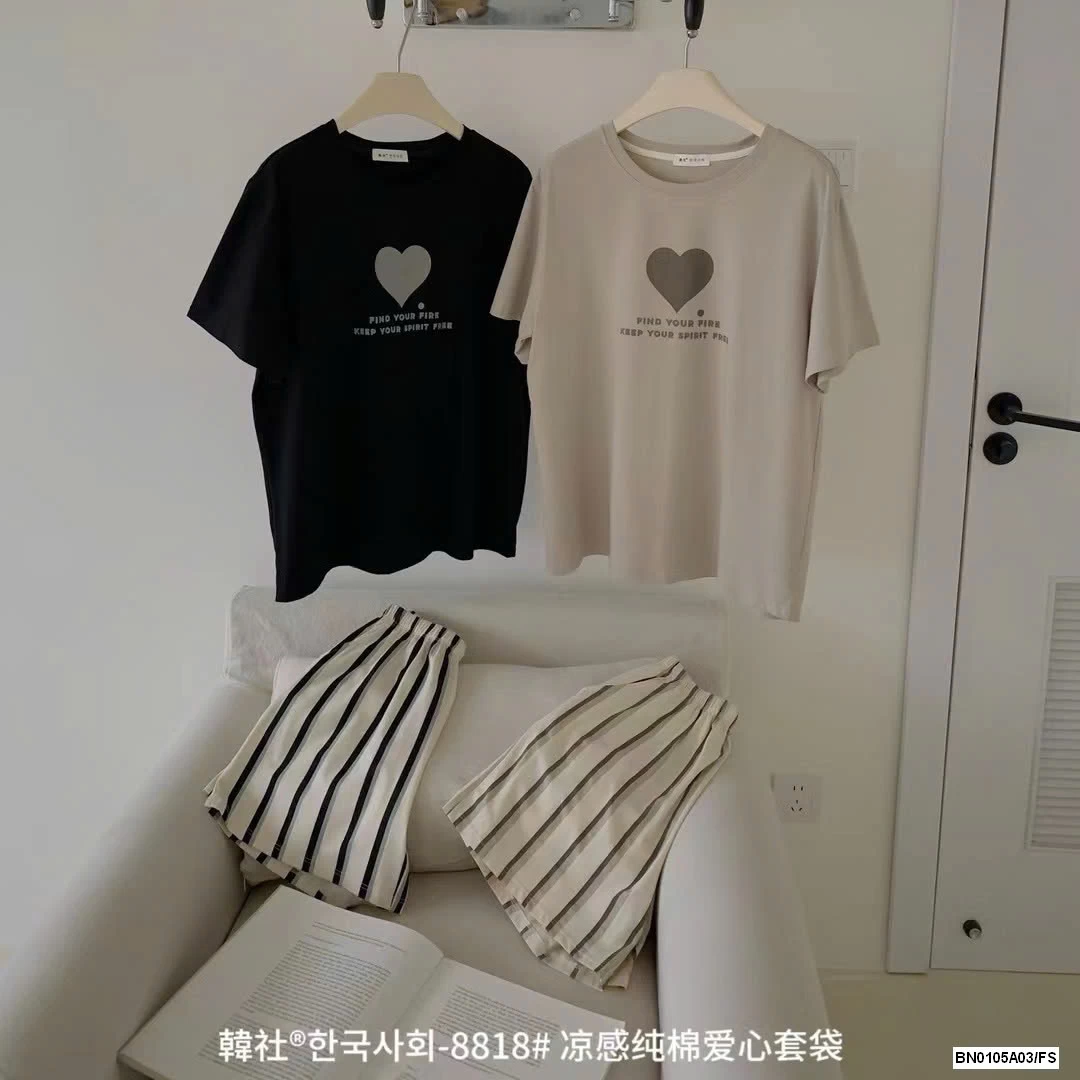 BỘ CỘC TRÁI TIM QUẦN SỌC