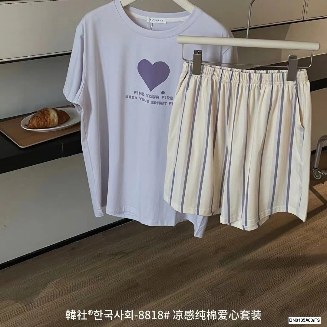 BỘ CỘC TRÁI TIM QUẦN SỌC