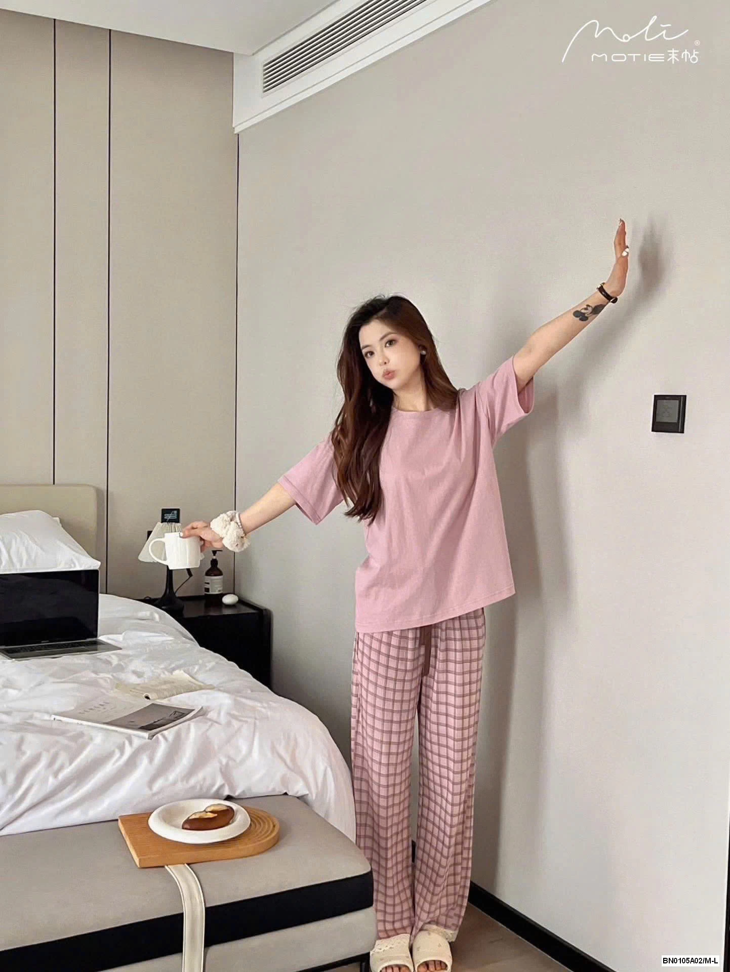 BỘ MẶC NHÀ QUẦN KẺ NỮ