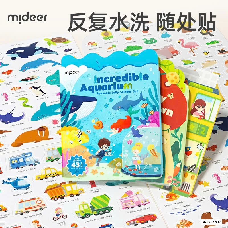 BỘ BÓC DÁN 38 CHI TIẾT CHO BÉ