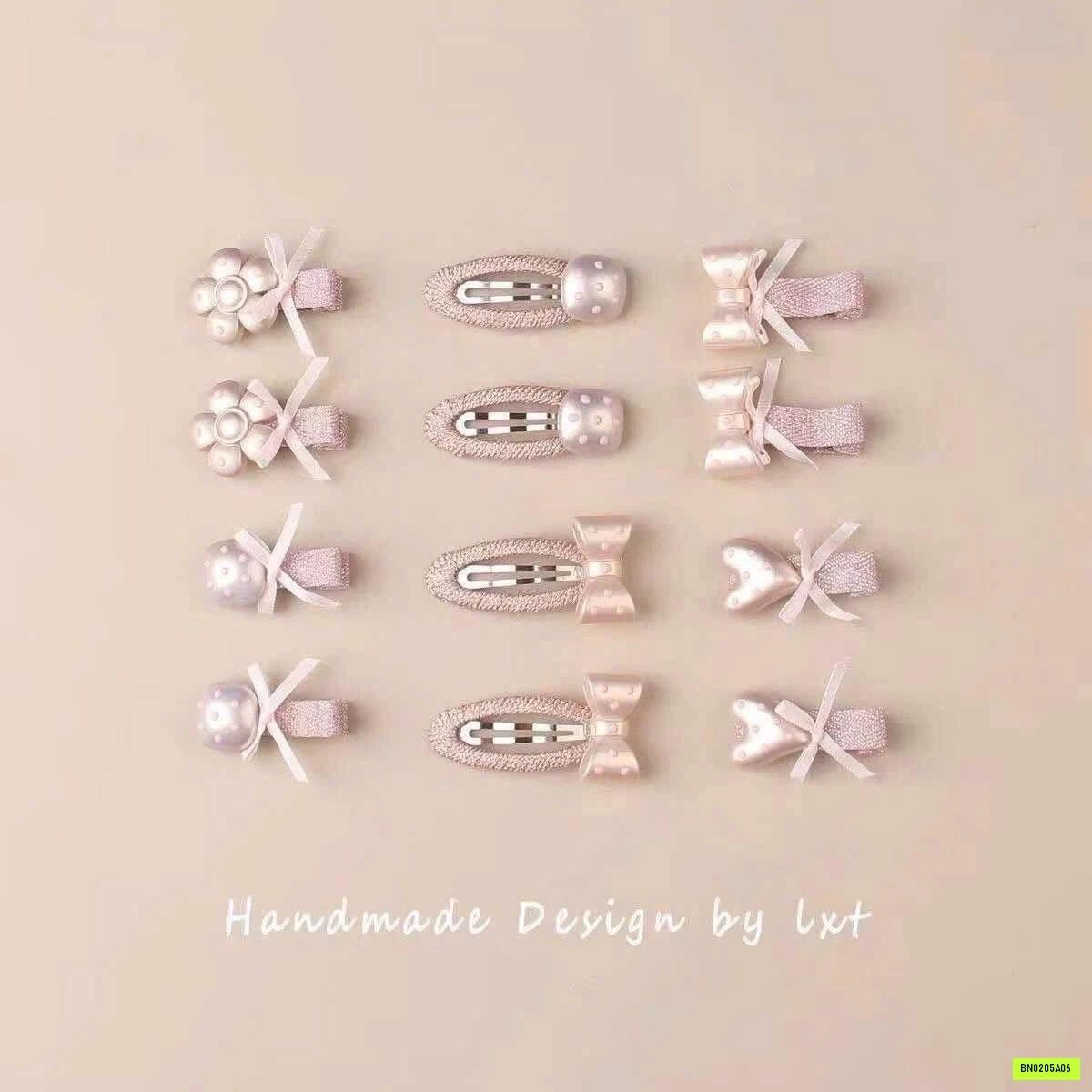 SÉT 12 KẸP TONE HỒNG XINH XẮN