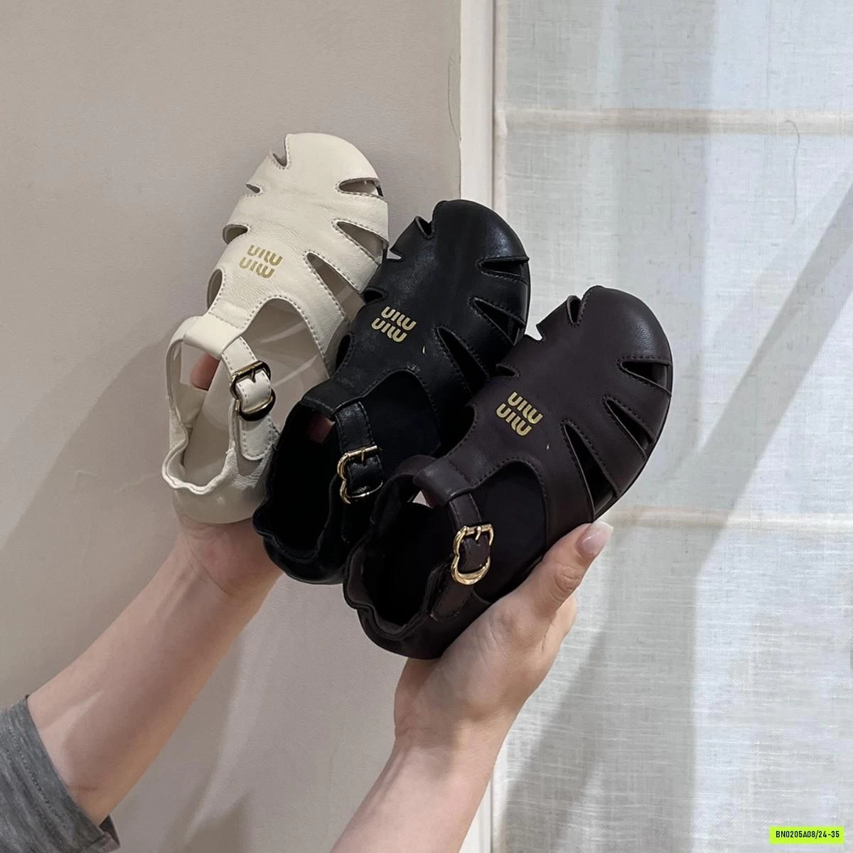 SANDAL GIỌ CHỮ MINMIN BG