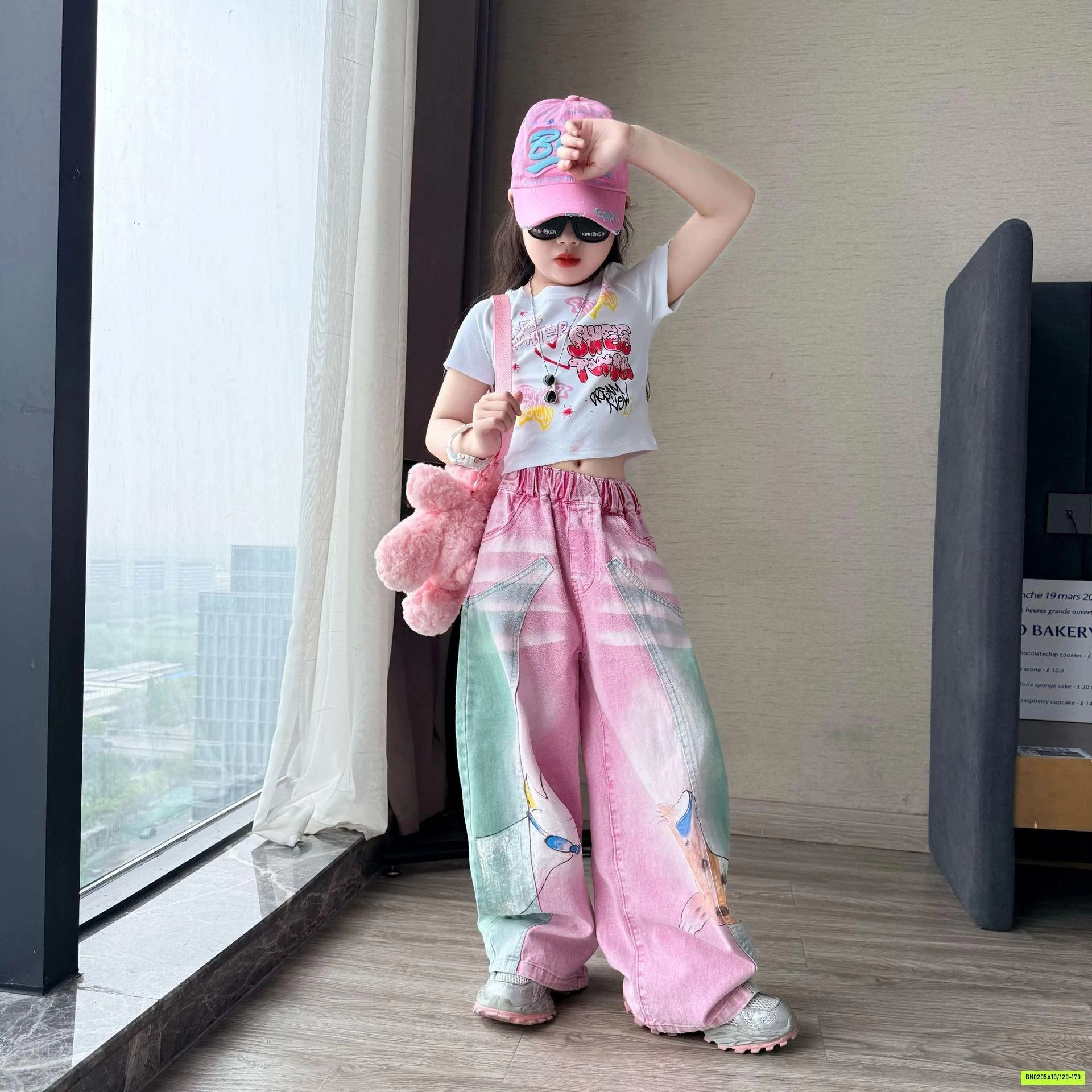 SÉT CROPTOP MIX QUẦN SUÔNG SẮC MÀU