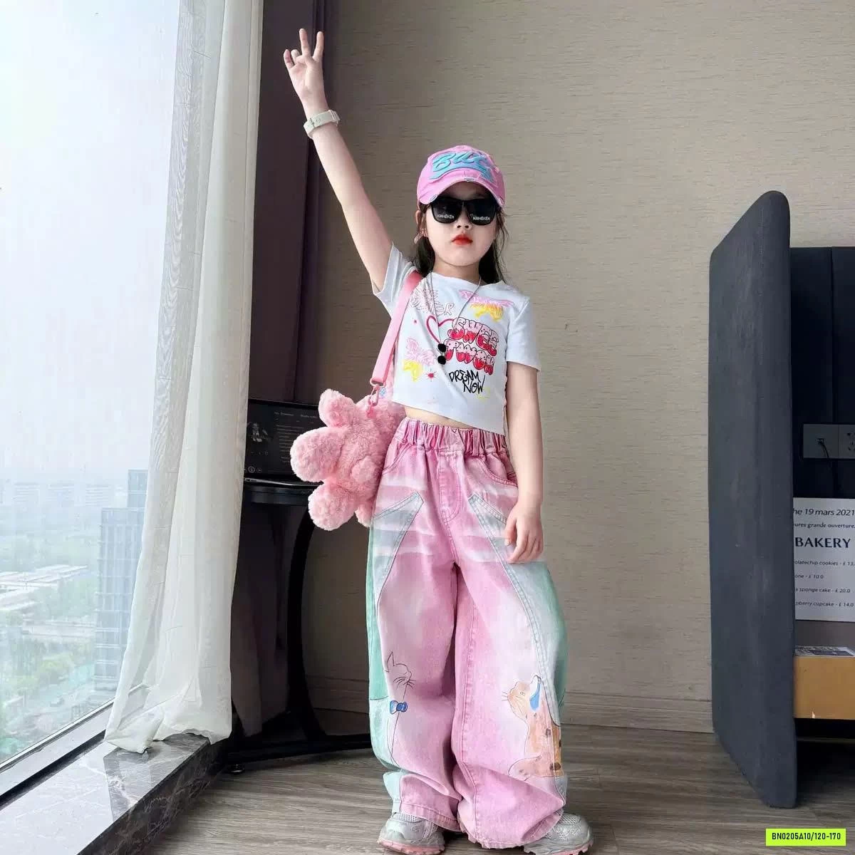 SÉT CROPTOP MIX QUẦN SUÔNG SẮC MÀU