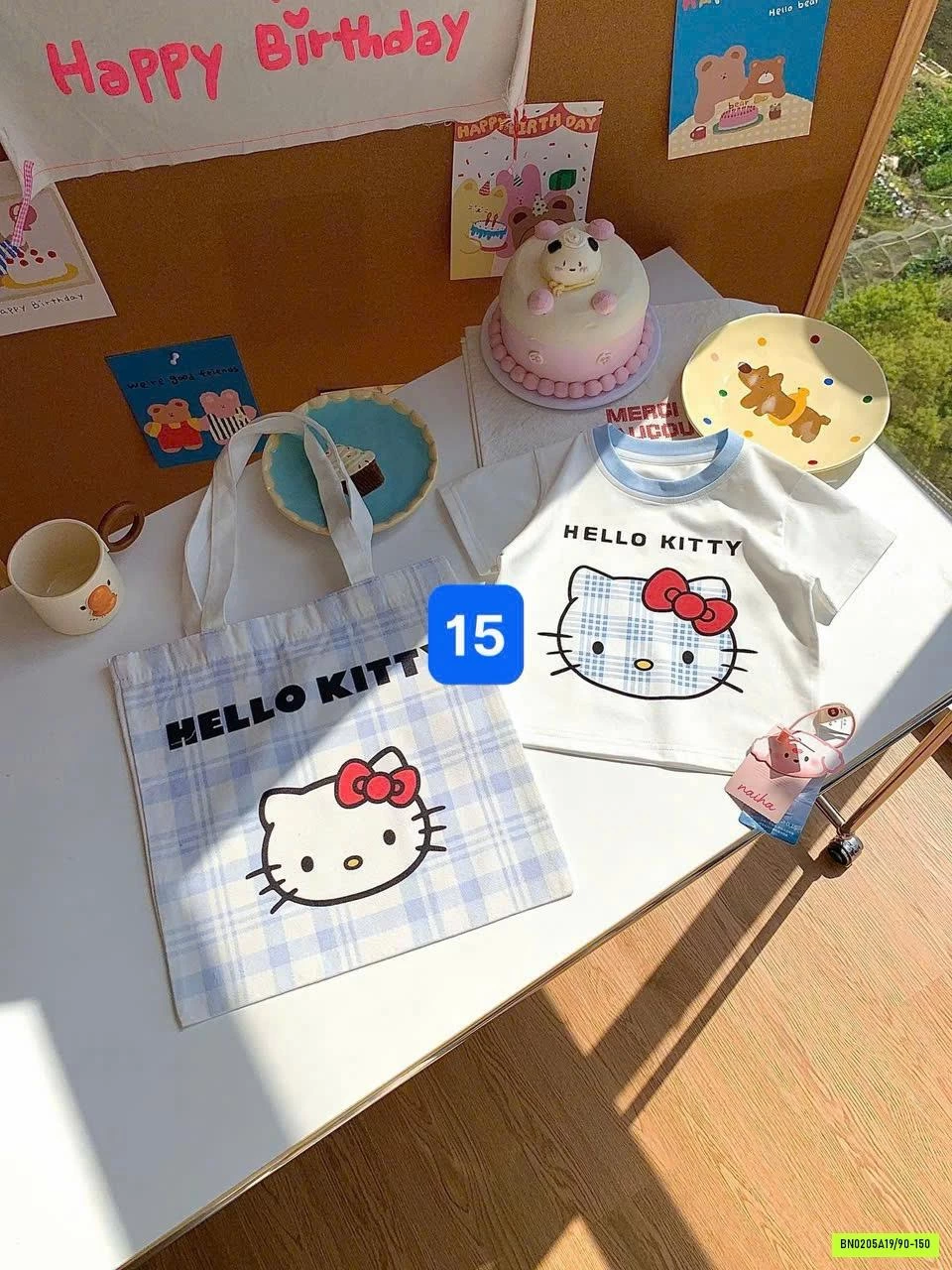 ÁO THUN HOẠT HÌNH KÈM TÚI ĐỰNG HONEY