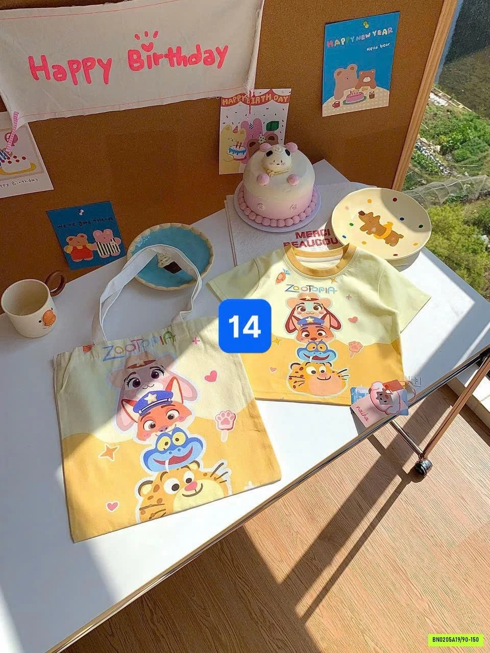 ÁO THUN HOẠT HÌNH KÈM TÚI ĐỰNG HONEY