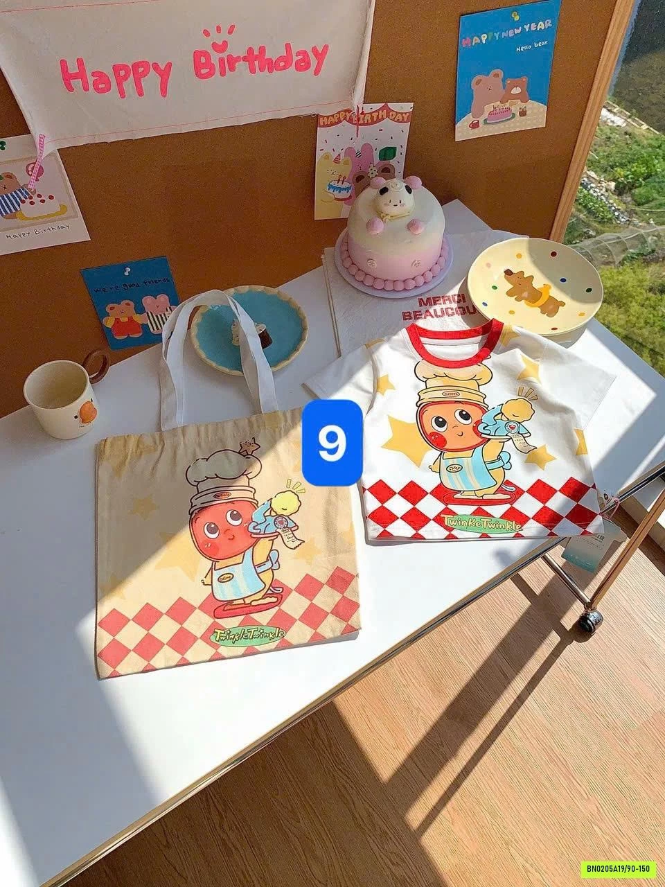 ÁO THUN HOẠT HÌNH KÈM TÚI ĐỰNG HONEY