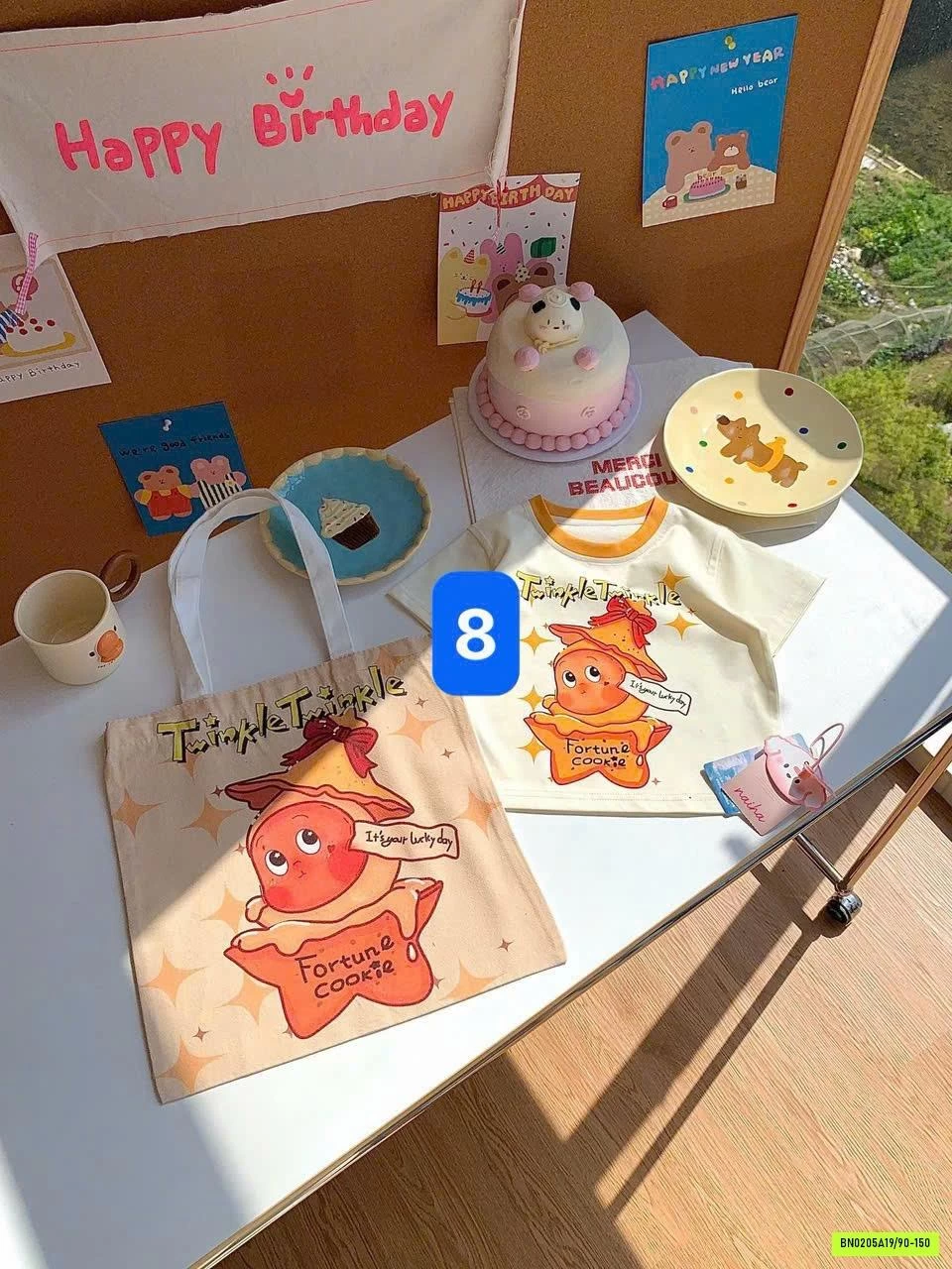 ÁO THUN HOẠT HÌNH KÈM TÚI ĐỰNG HONEY