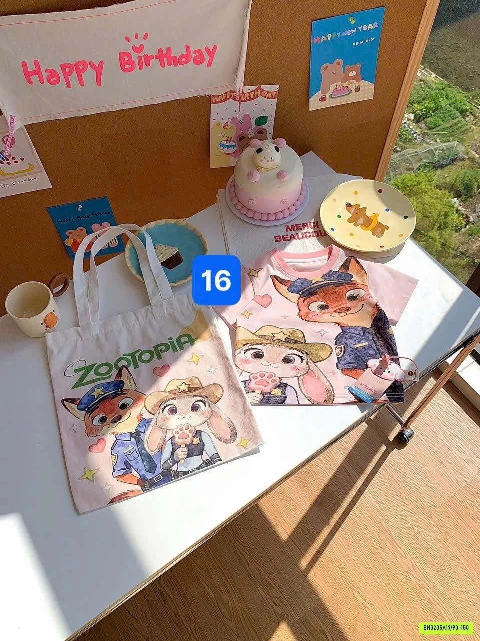 ÁO THUN HOẠT HÌNH KÈM TÚI ĐỰNG HONEY