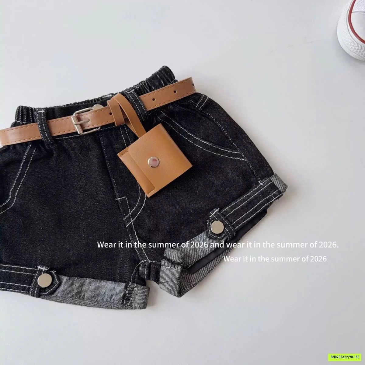 ÁO CHẤM BI MIX SHORT JEANS T&QKIDS