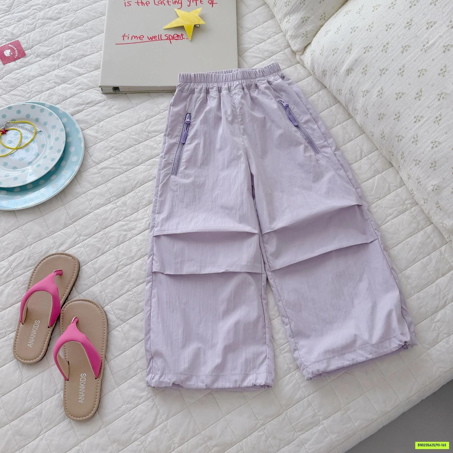 QUẦN GIÓ PHỐI MÀU KHÓA